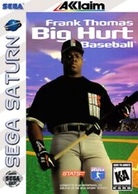 Frank Thomas Big Hurt Baseball For Sega Saturn Vintage 1E