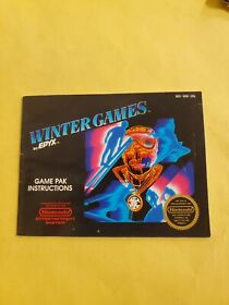 WINTER GAMES Instruction Manual  NES Nintendo