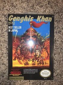 NES Genghis Khan Nintendo BRAND NEW Sealed H-Seam ULTRA RARE Vintage Collector