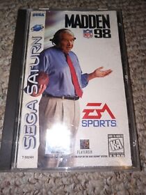 Madden NFL 98 (Sega Saturn, 1997) CIB Complete Authentic Game w/ Manual Tested