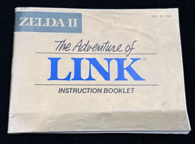 Legend of Zelda II Adventure of Link Nintendo NES ROUND SOQ Manual Folleto
