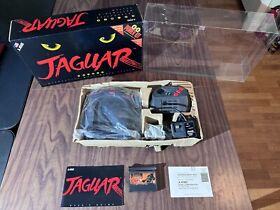 Atari Jaguar System Complete In Box CIB + Doom Cart + Controller + Power / Video