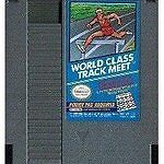 World Class Track Meet (Nintendo NES, 1987) Cartridge And Cover!