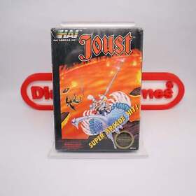 NES Nintendo Game JOUST - NEW & Factory Sealed with Authentic H-Seam! BLACK SOQ!