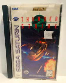 Sega Saturn Thunder Strike 2 Long Box No Manual Genuine + Reg Card **READ INFO