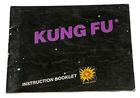 Kung Fu Nintendo NES Authentic Instruction Manual Booklet Only