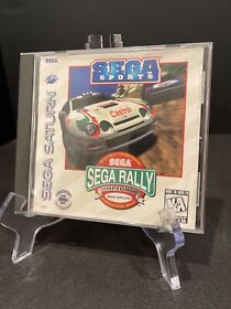 Sega Saturn "Sega Rally Championship" SEGA SPORTS " LIGHT CRACK ON CASE "US Ver.