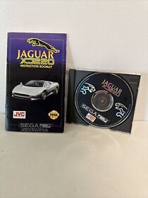 Jaguar XJ220 (Sega CD, 1992) w/Disc, Manual, & CD Case