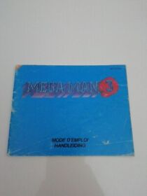 Notice Jeu Nintendo NES Megaman 3 / Mega Man 3 Version FAH