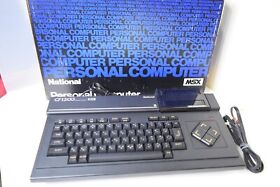 National MSX CF-1200 Personal Computer Boxed Adven Chuta Tested Used from Japan