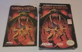 Swords & Serpents Nintendo NES - Box + Manual Only - Help CIB Your Game Cart! 