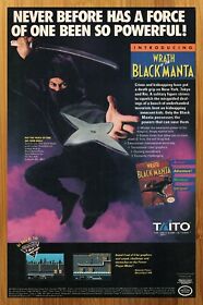 1990 Wrath of the Black Manta NES Nintendo Vintage Print Ad/Poster Authentic Art
