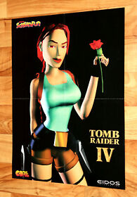 Tomb Raider IV 4 The Last Revelation / Pokemon Rare PS1 Dreamcast Vintage Poster