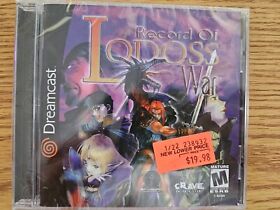 NEW SEALED Record of Lodoss War (Sega Dreamcast, 2001)