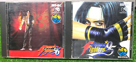 THE KING OF FIGHTERS 95and96 KOF Neo Geo CD SNK NGCD-214 NGCD-084Used from japan