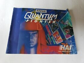 Kabuki Quantum Fighter Authentic Original NES Nintendo Manual Only 
