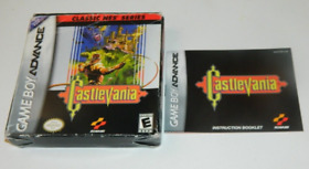 Castlevania: Classic NES - Game Boy Advance GBA - Box and Manual Only