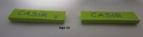 LEGO 2431pb118 & 2431pb120 Tile Casir + 5941 MOC A4 Stickers