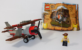 100% - LEGO #7420 Adventurers Orient Expedition Set THUNDER BLAZER Minifig Plane