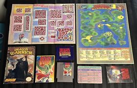 Nintendo NES - Dragon Warrior CIB + Nintendo Power Guide + Map/Poster