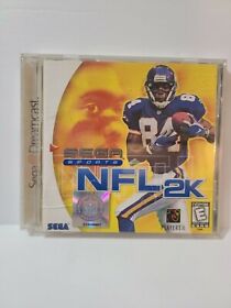 NFL 2K (Sega Dreamcast, 1999) Authentic Complete CIB White Label Football NFL2K