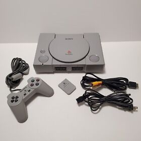 Sony PlayStation 1 PS1 SCPH-7501 System Bundle Console Controller Cords Memcard