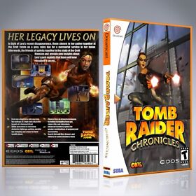 Dreamcast Custom Case - NO GAME - Tomb Raider Chronicles