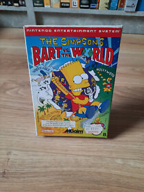 The Simpsons Bart vs the World NES Nintendo System Spiel Acclaim 1991 PAL OVP