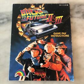 Back to the future 2 3 NES Manual Only