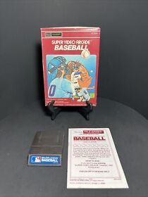 Super video Arcade Sears Baseball (Intellivision, 1980) Box, Game, Manual
