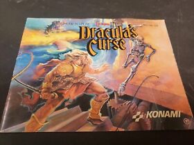 Castlevania 3 III: Dracula's Curse (Nintendo NES) Manual book only!