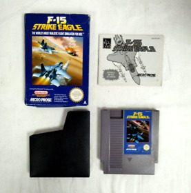 F-15 Strike Eagle Nintendo NES Game PAL CIB UK. Boxed Manual 1991 Untested -Z49