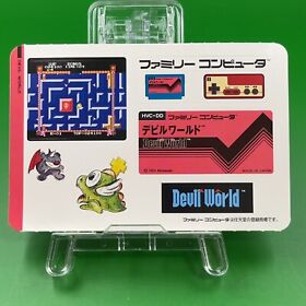 Devil World 004 History Book Sealdass Sticker Famicom Japanese Nintendo