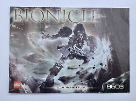 LEGO Bionicle (8603) ~ INSTRUCTIONS MANUAL Only Book ~ Toa Whenua
