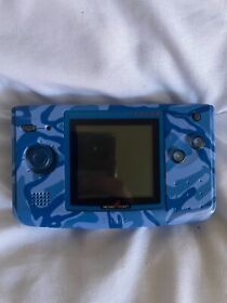 Neo Geo Pocket Color SNK Console Camo Blue *Tested* **Missing Battery Cover**
