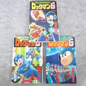 ROCKMAN 6 Mega Man Comic Manga Complete Set 1 - 3 SHIGETO IKEHARA NES Book KO
