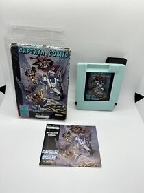 CAPTAIN COMIC NES Nintendo Complete CIB Color Dreams Rare Nice Cart And Manual