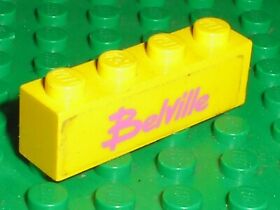 LEGO BELVILLE Yellow Brick with Belville Sticker ref 3010pb109 / Set 5848  