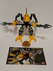 100% Complete and Retired Bionicle  Stars Rahkshi (7138) with Instructions 