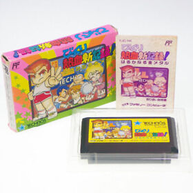 KUNIO KUN Bikkuri Nekketsu Shinkiroku Famicom Nintendo FC Japan Import Complete