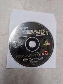 World Series Baseball 2K1 (Sega Dreamcast, 2000) Not For Resale 