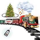 Train Set with Remote Control - Christmas Train Toys - Steam Locomotive Engine,