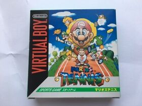 Nintendo Virtual Boy Mario's Tennis Japan JP Game Box U49