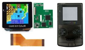 Game Boy Color AMOLED OLED Touch Screen Upgrade Kit + Trimmed Shell Gameboy GBC
