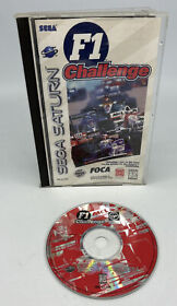 F1 Challenge (Sega Saturn, 1996) CIB Complete w/ Manual & Reg Card Tested