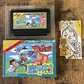 Capcom Makaimura Ghosts 'n Goblins Nintendo Famicom NES 1985 Japanese Retro Game