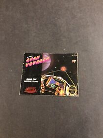 star voyager nes Manual Only