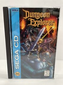 Dungeon Explorer RARE Sega CD 1995 w/ Case, Manual & Game COMPLETE - MINT DISC