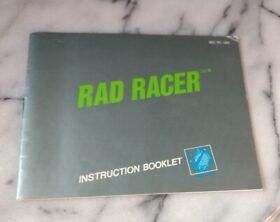 Folleto manual de instrucciones Rad Racer Nintendo NES SOLAMENTE