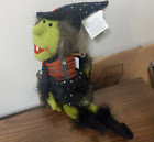 Raz Imports Halloween Witch Animated NWT Sings Lights Spins Figurine Plush 16in